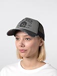 Бейсболка VON DUTCH арт. VD/0/CAS1/CREW1B  (серый / черный)